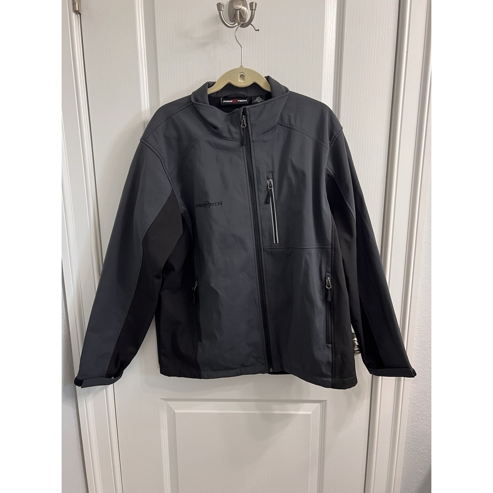Free Tech Men's Softshell Jacket Gray &  black Size Large